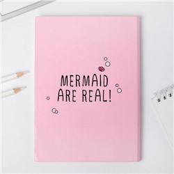 Ежедневник, 96 л, искусственная кожа, I am a mermaid