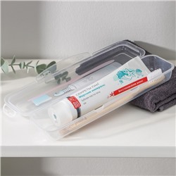 Футляр для зубной щётки и пасты «Друзья», 24×7 см, прозрачный