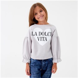 Свитшот для девочки KAFTAN «Amore», размер 30 (98-104)