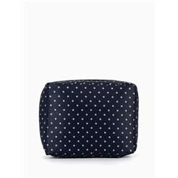 Косметичка-органайзер дорожная на молнии, с карманами, в мелкий горох, тёмно-синяя