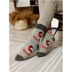 Шерстяные носки с рисунком
