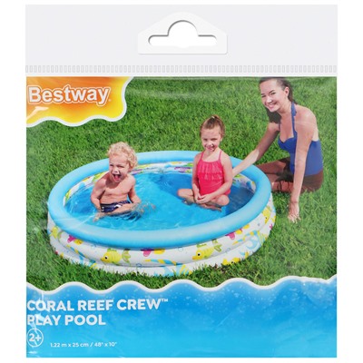Бассейн надувной Bestway 51009/51226, 122×25 см, от 2 лет, в ассортименте