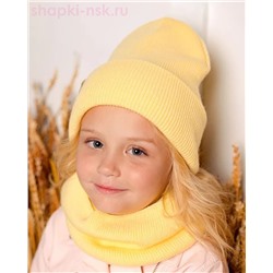 PQ 18 PD 18 Комплект для девочки (колпак+снуд) (52-54)