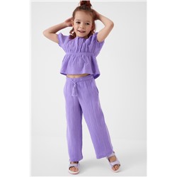 Комплект текстильный для девочек: блузка, брюки PLAYTODAY, 1240281