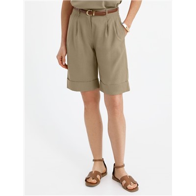 Шорты-бермуды из плотного лиоцелла