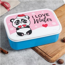 Ланч - бокс прямоугольный I love winter, 1.2 л