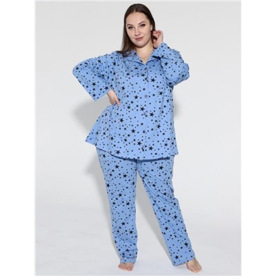 Пижама "Звезда" голубой