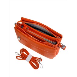 Женская сумка из искусственной кожи, цвет оранжевый
