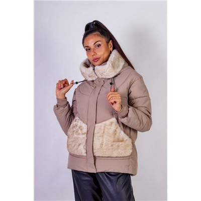 Куртка с капюшоном Меховая отделка арт. 631 НАТАЛИ, 1071298