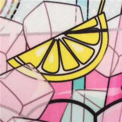 Полотенце пляжное «Коктейль», 110×150 см, 100 % п/э