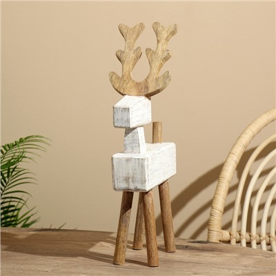 Сувенир «Олень», 25×14.5×43 см, манговое дерево