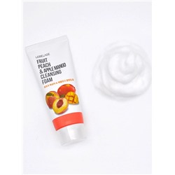 LEBELAGE - ПЕНКА ДЛЯ УМЫВАНИЯ С ЭКСТРАКТАМИ ПЕРСИКА И МАНГО FRUIT PEACH & APPLE MANGO CLEANSING FOAM, 100 ML