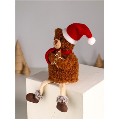 Фигурка «Медвежонок с имбирным пряником, в колпаке», 6.5×5×16.5 см