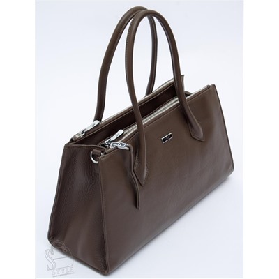 Сумка женская кожаная 9678SP cappuccino Velina Fabbaino-Safenta