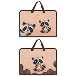 Папка для тетрадей пластиковая А4 на молнии с ручками 340х245х35 мм  "ВОТ ЕНОТ" (094458) 07100 Хатбер