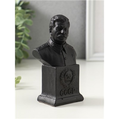 Бюст «Сталина И. В», фигурка гипс, 12×6.5×4.5 см, графит