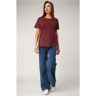 Женская базовая хлопковая футболка Happyfox