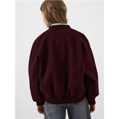 Куртка текстильная для девочек (бомбер)