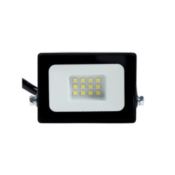 Прожектор светодиодный VKL Electric, 10 Вт, 1200 лм, 6500К, IP65, 220 В чёрный, свечение холодное белое