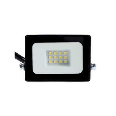 Прожектор светодиодный VKL Electric, 10 Вт, 1200 лм, 6500К, IP65, 220 В чёрный, свечение холодное белое