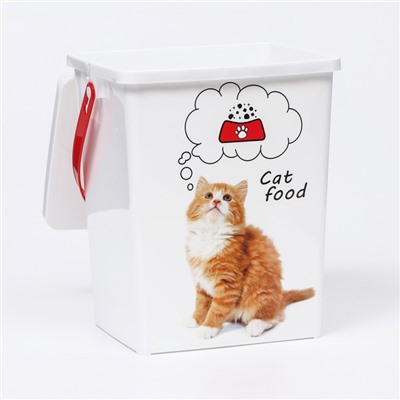 Контейнер для корма животных «Кошки», 23.2×20×27.6 8.5 л