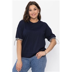 Блуза Софья (синяя) Б13941-1М