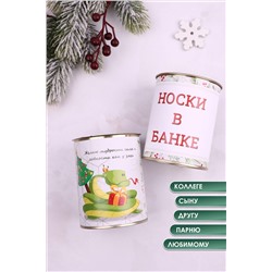 Носки стандарт в банке №GL1703 Змей НАТАЛИ, 1052227