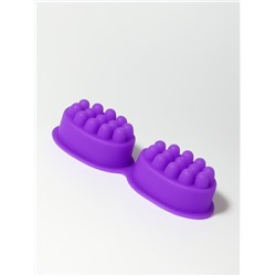 Форма для льда, для массажа головы, 2 шт., 8.3×6×3.7 см, силиконовая, сиреневая