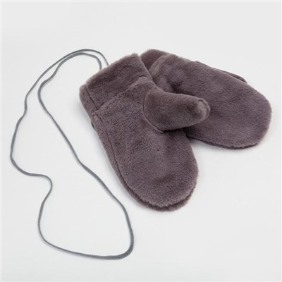 Варежки женские MINAKU «Нежные», размер 22 см, серые