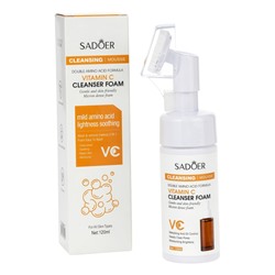 Пенка для умывания с щеткой, с витамином С, 120 мл