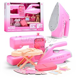 Бытовая техника " Швейная машинка с гладильной доской и утюгом" в кробке