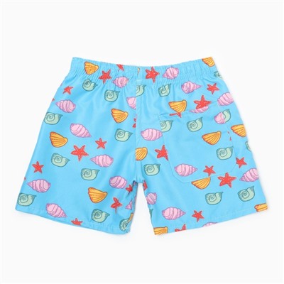 Купальные трусы детские MINAKU «Ракушки», рост 122-128 см