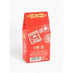 Чай новогодний чёрный «Почта», вкус: яблочный штрудель, 50 г