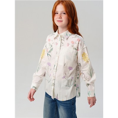 Рубашка текстильная для девочек
