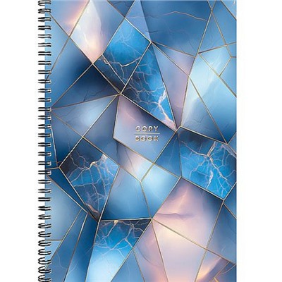 Тетрадь А4  60л клетка на спирали "КРАСИВЫЙ МРАМОР" 60-8996 Проф-Пресс