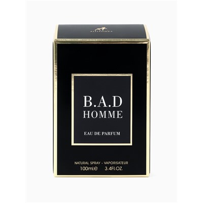 Парфюмерная вода мужская B.A.D. HOMME, 100 мл (мотив Carolina Herrera Bad Boy)