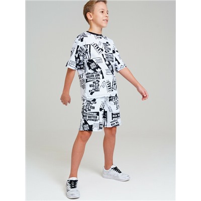 Комплект трикотажный для мальчиков: фуфайка (футболка), шорты