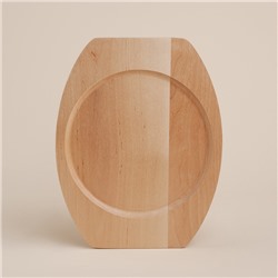 Сковорода SL Home, d=25, h=4.4 см, на деревянной подставке, индукция, чугун, чёрная