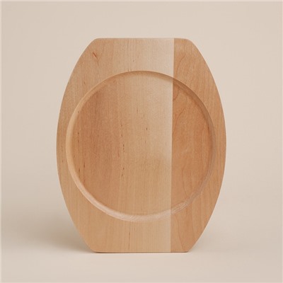 Сковорода SL Home, d=25, h=4.4 см, на деревянной подставке, индукция, чугун, чёрная