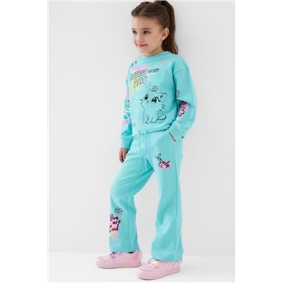 Комплект трикотажный для девочек: толстовка, брюки PLAYTODAY, 1243355