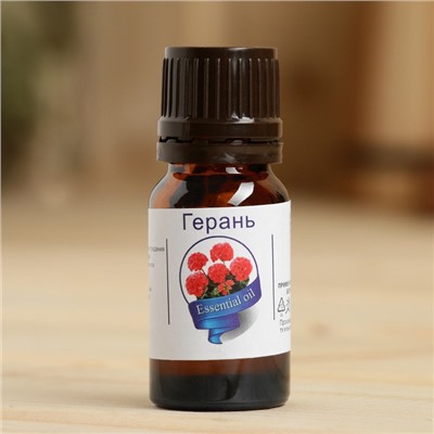 Эфирное масло «Герань», флакон-капельница, аннотация, 10 мл
