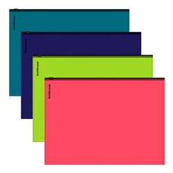 Папка на гибкой молнии  А4 62959 ZIP Soft Reef, непрозрачный ассорти ErichKrause