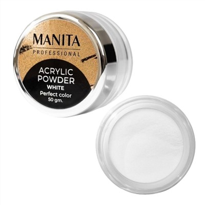 MANITA Акриловая пудра мелкодисперсная «White», 50 г
