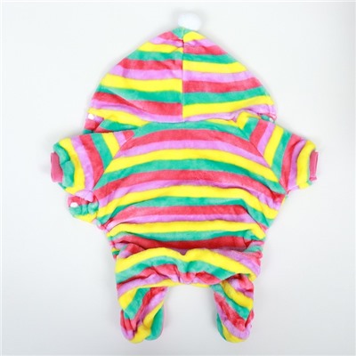 Комбинезон «Радуга» с капюшоном, размер 2XL (ДС 45 см, ОШ 45 см, ОГ 55 см)