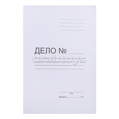 Скоросшиватель A4 картонный мелованный белый (370 г/м²)