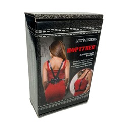 Кокетливая портупея с кожаным бантом сзади