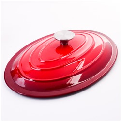 40639 Кастрюля чугун 3,5 л эмаль/покрытие красная MB (х2)