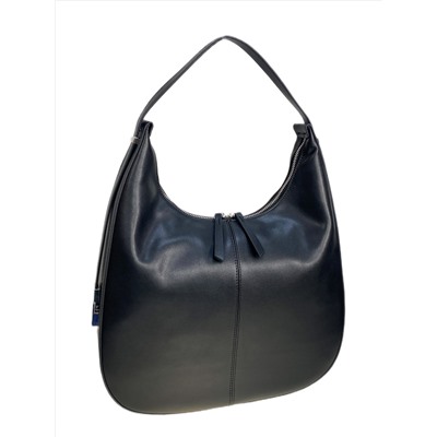 Женская сумка из натуральной кожи, цвет  черный