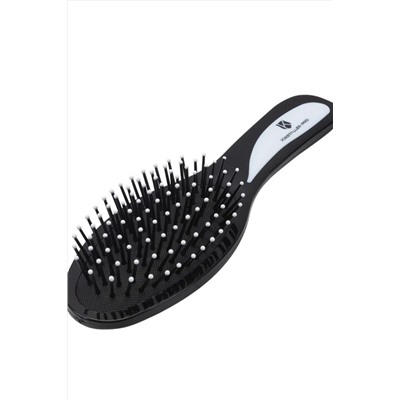 Kristaller Расчёска массажная для волос / Классик 8581, пластик, 20,8 см, черный KRISTALLER, 1133497