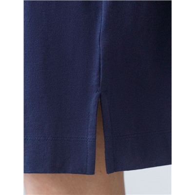 Свободное платье-футболка с разрезами и принтом из 100% хлопка